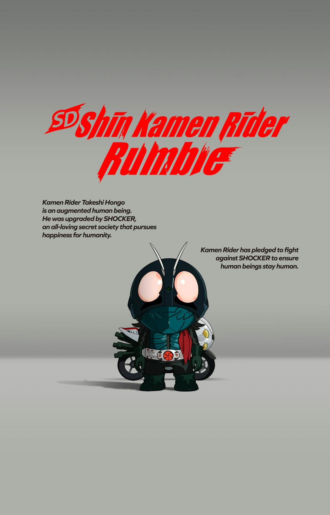 SD Shin Kamen Rider Rumble will be available on the Nintendo Switch™ and STEAM® on 27 April 2023! 