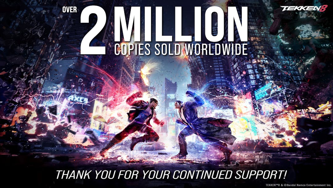 3D对战格斗游戏《铁拳8》全球累积销量已突破200万套！